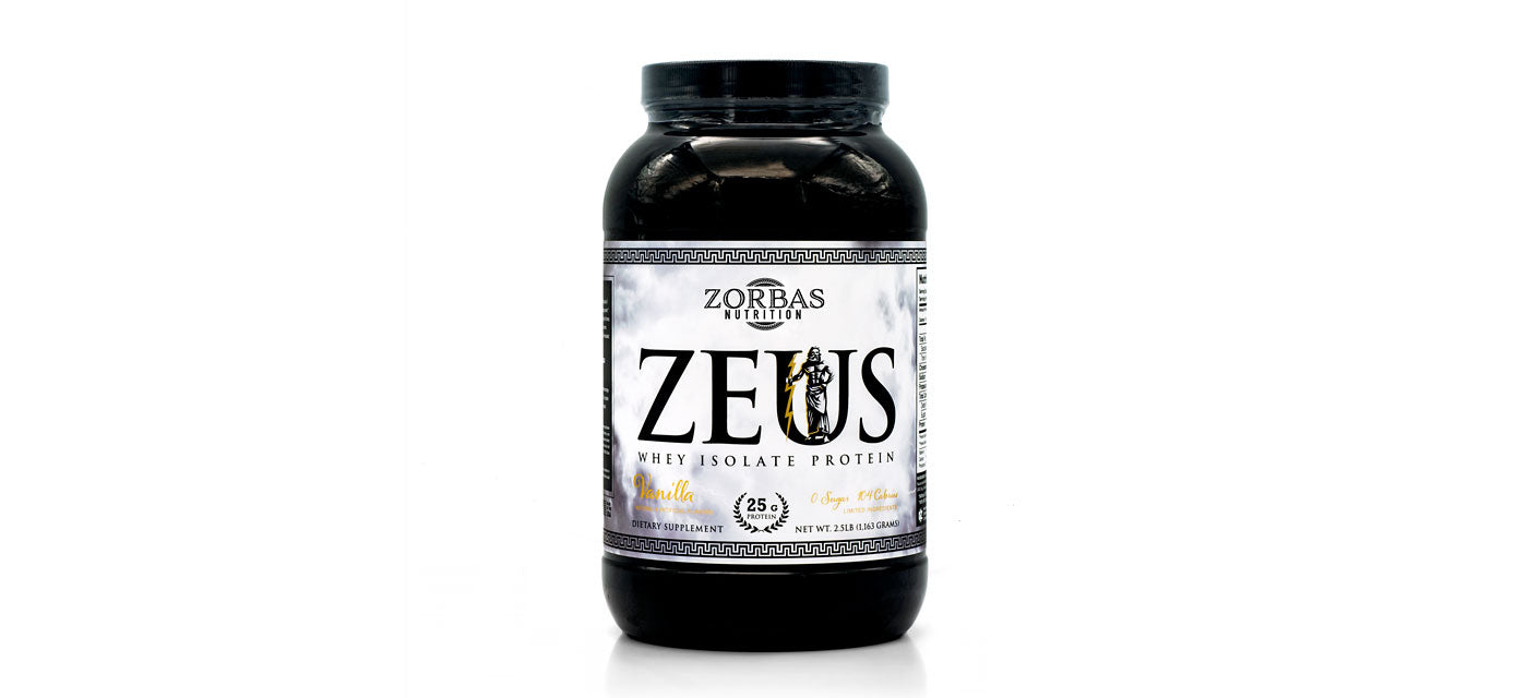 Zeus — Whey Isolate Protein — Greek God Supplement
